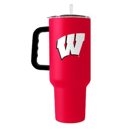 Logo Brands Wisconsin 40oz Flipside Powder Coat Tumbler 244-S40PT-34